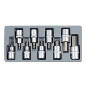 Hex Socket Bit Set Sae 10pc