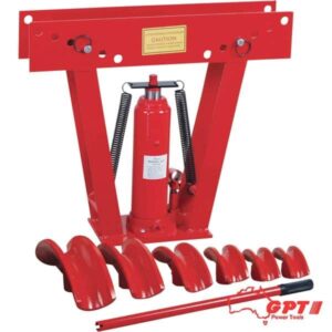 16 TON GPT HYDRAULIC PIPE BENDER W/ 8 PIPE ATTACHMENT | 180° BEND 75MM MAX BEND