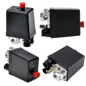 Air Compressor Switch,  (Free Shipping )Heavy Duty 240V 16A Four Port Air Compressor Pressure Switch Control 90PSI -120PSI, Air-Compressor Accessories